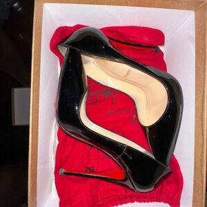 Christian Louboutin Black Patent Leather Heels